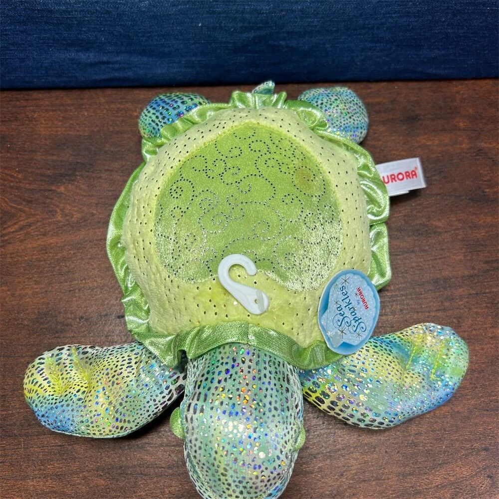 Aurora Sea Sparkles Tamara Sea Turtle Plush Stuffed Animal Small 6-14 in